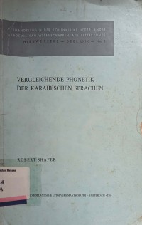 Vergleichende Phonetik Der Karaibischen Sprachen