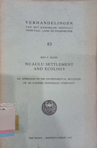 Nuaulu settlement and ecology