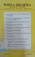 Widya dharma: majalah ilmiah universitas sanata dharma, no. 1 th. ix oktober 1998