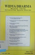 Widya Dharma: majalah ilmiah Universitas Sanata Dharma, Tahun V, No. 1, Oktober 1994