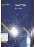 Word formation in generative grammar