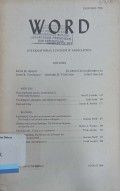 WORD Journal Of The International Linguistic Association Vol. 35 1984