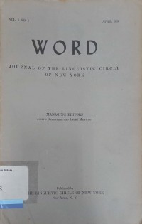 Word : Journal of the international Vol. 6 no.1 April 1950