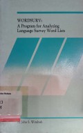 Wordsurv: A Program For Analyzing Language Survey Word List