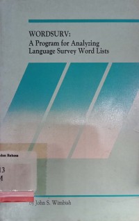 Wordsurv: A Program For Analyzing Language Survey Word List
